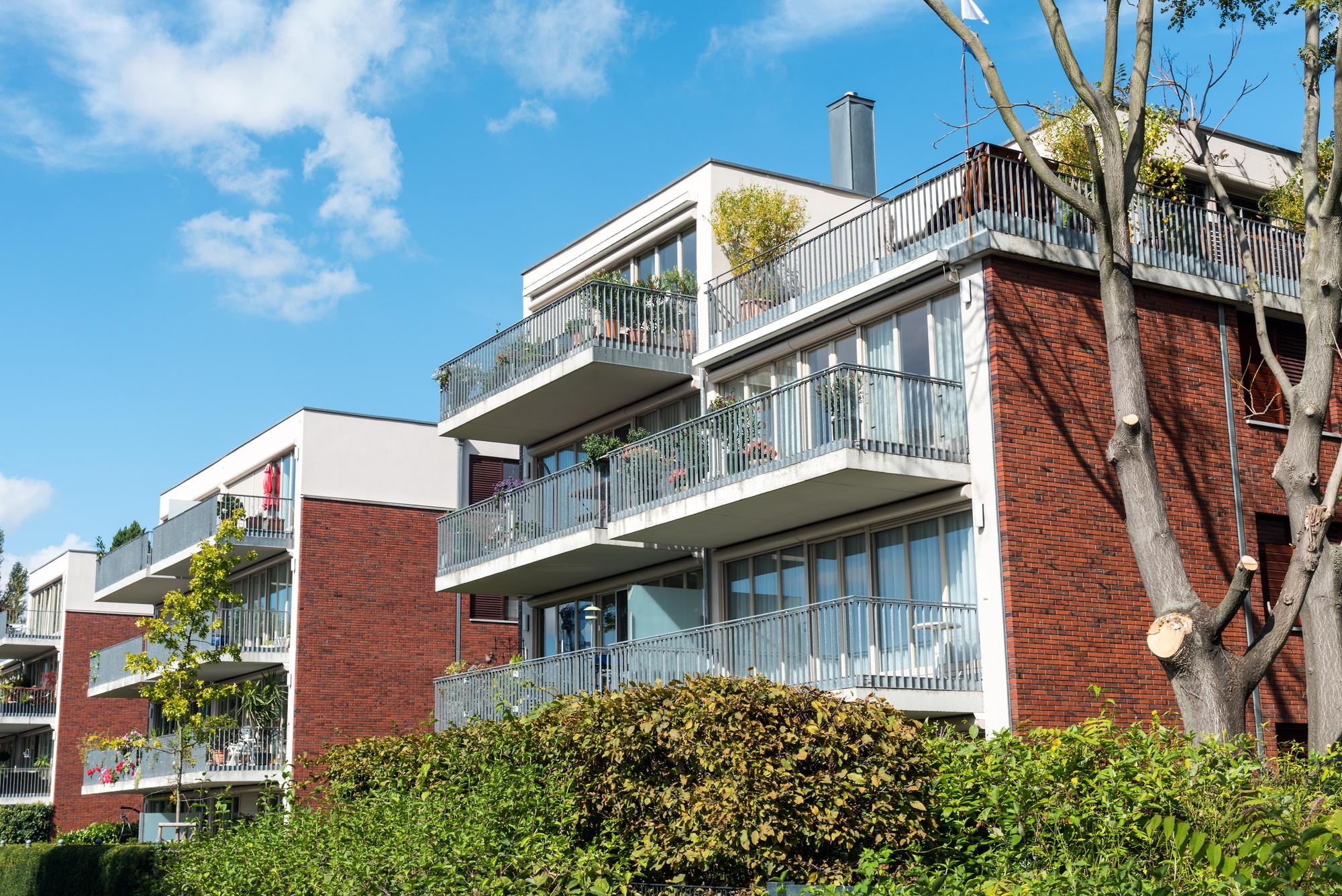 Modern apartment houses in Berlin